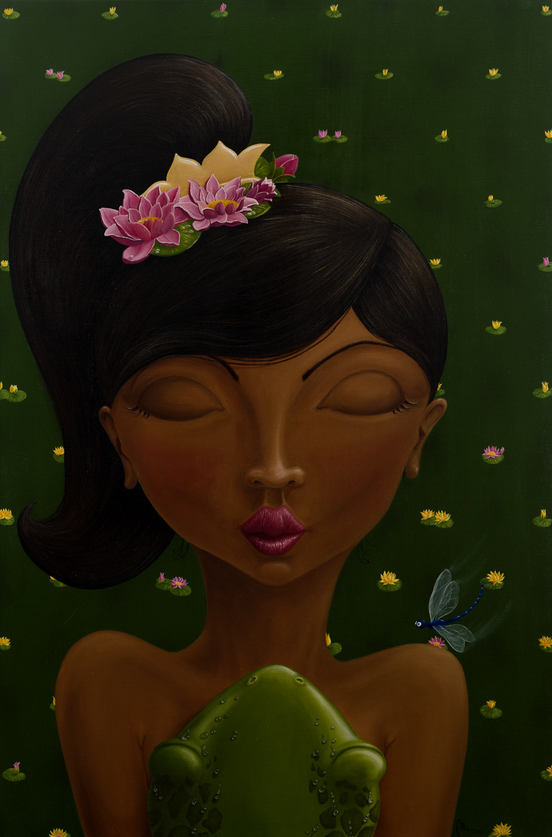 Reproductie ‘Frog Princess – To Kiss or Not to Kiss’