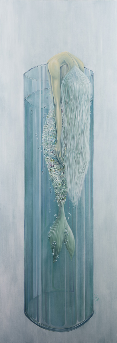 Reproductie ‘White Mermaid – Letting It Flow’